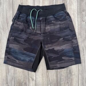 Lululemon Mens Shorts Camo Print Athletic Gym Workout Performance Size X